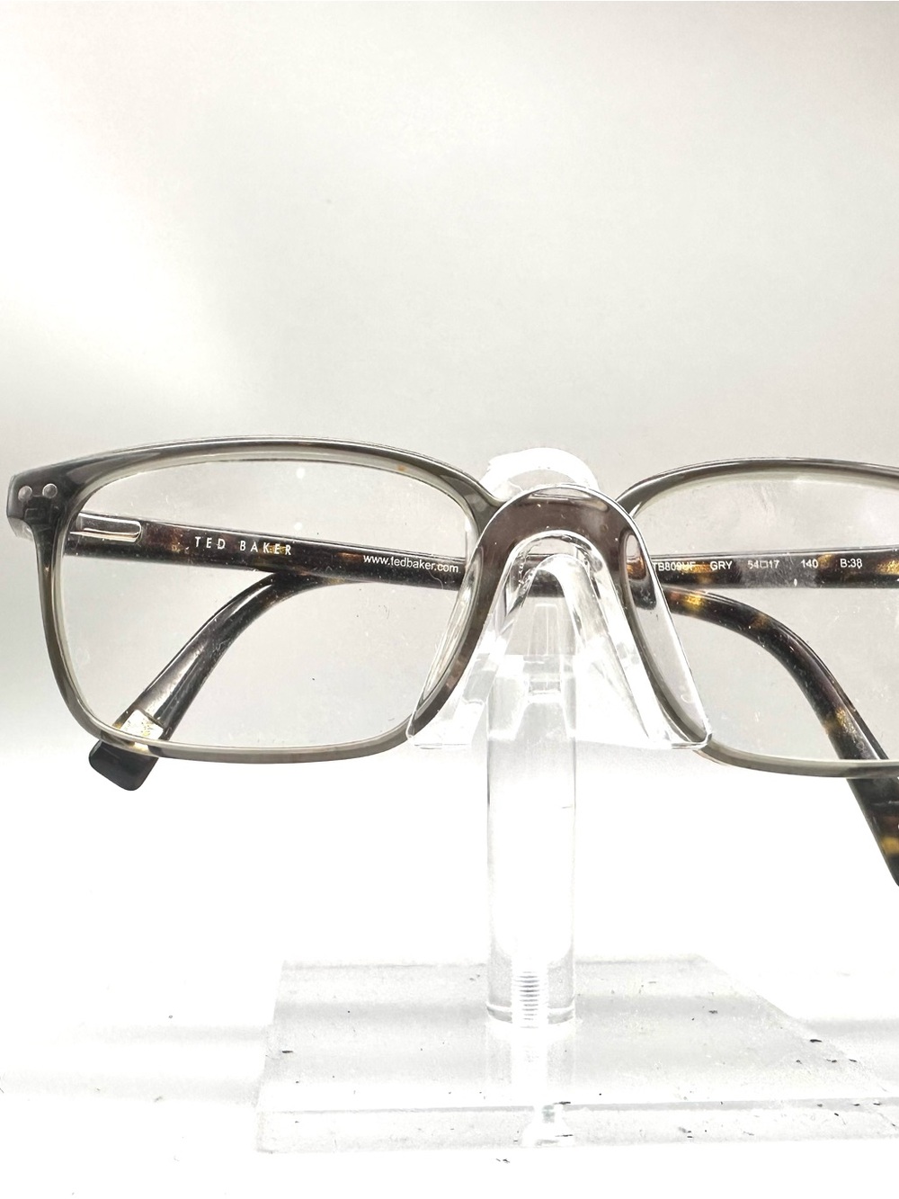 Ted Baker TB809UF GRY Grey Tortoise Rectangular Eyeglasses Frames 54-17-140